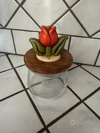 Barattolo Thun con tulipano
