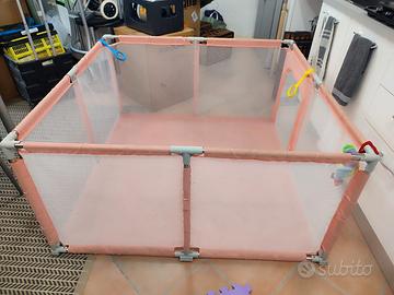 Box Bambini 120x120 cm Rosa – Come Nuovo, con Port