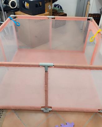 Box Bambini 120x120 cm Rosa – Come Nuovo, con Port