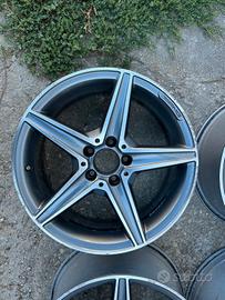 cerchi lega mercedes classe  C/E   amg 18.