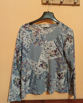 maglione multicolore originale per l'autunno