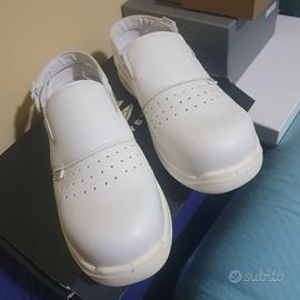 scarpe/  sandali antinfortunistiche bianche