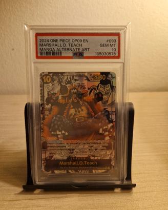 One Piece Marshall D. Teach Manga Eng PSA 10