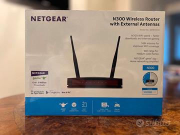Router WiFi Netgear N300 con Antenne Esterne