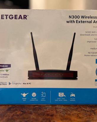 Router WiFi Netgear N300 con Antenne Esterne