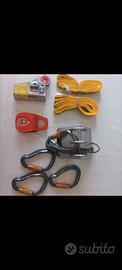 Moschettoni skylotec e morsetto per Fune arrampica