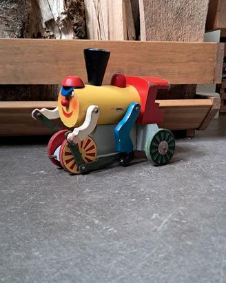 Giocattolo legno vintage anni '60 - treno BRIO