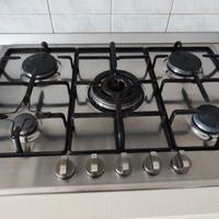 Piastra cottura a gas 5 fuochi