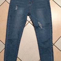 Jeans donna, strappati, taglia M, elasticizzati