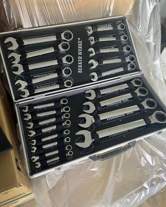 Set chiavi a cricchetto Chrome vanadium