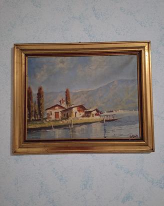 Quadro dipinto a olio del Novecento