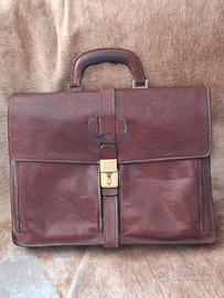 Cartella in cuoio vintage. 