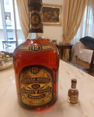 BOTTIGLIE WHISKY CHIVAS MAGNUM  + CHIVAS 1 LITRO