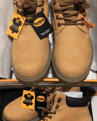 Anfibi pelle "tipo Timberland" caldi, qualità TOP!