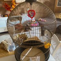 Gabbia ottone Ferplast pappagallini,canarini