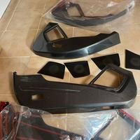 Piastra antiurto portiera CLA mercedes carbonio