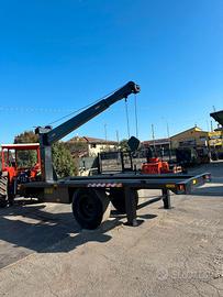 M96 Rimorchio targato con gru per imbarcazione e a