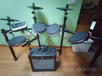 Batteria elettronica con amplificatore Fender