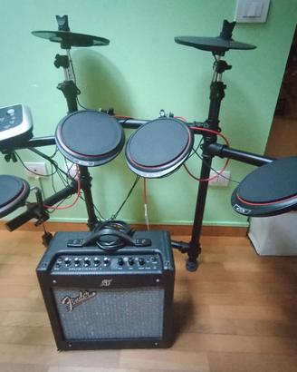 Batteria elettronica con amplificatore Fender