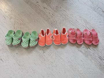 Scarpette Ciabattine Crocs Decathlon bambina