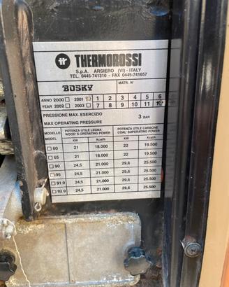 Termostufa termorossi 24.5 kw