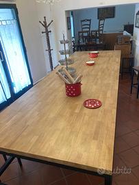 TAVOLONE IN ROVERE LAMELLARE