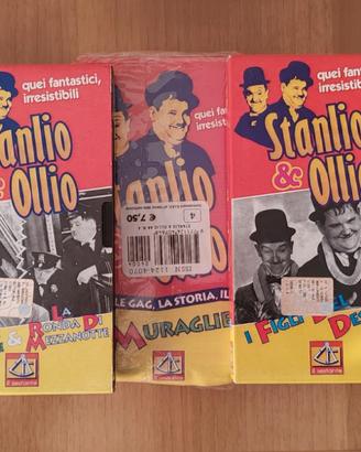 7 VHS STANLIO E OLIO - PREZZO TRATTABILE-5 NUOVI