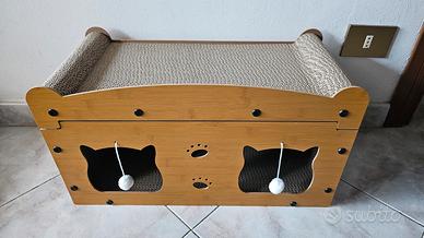 Graffiatoio Tiragraffi Lettino Gatto Gatti Animali