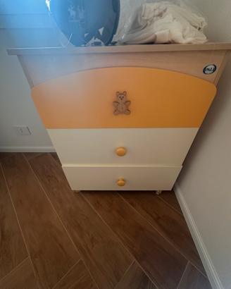 fasciatoio con cassettiera per bambini