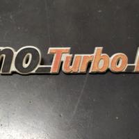 scritta originale fiat "uno turbo i.e."