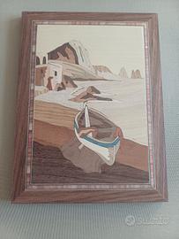 Quadro intarsiato artigianale sorrentino