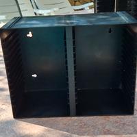 Box porta CD impilabili neri (4 pezzi)