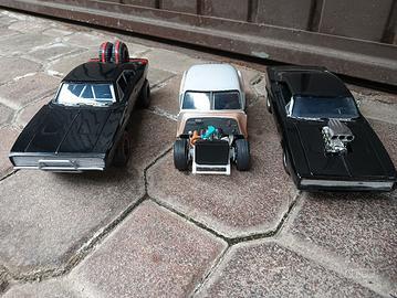 LOTTO DI 3 MODELLINI FAST AND FURIOUS SCALA 124