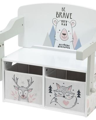 Cassapanca per bambini 2 in 1