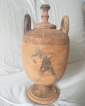 Oggetti da Grand Tour_ Urna in terracotta dipinta