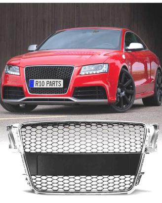 GRIGLIA AUDI A5 07-12 LOOK RS ARGENTO PDC