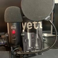 Microfono USB Blue Yeti con filtri Antipop