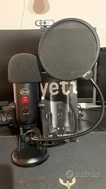 Microfono USB Blue Yeti con filtri Antipop