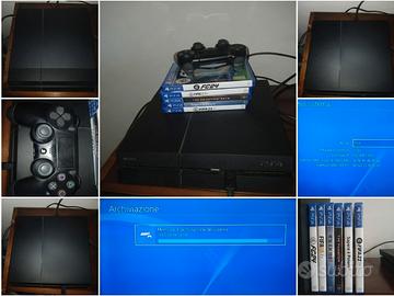 PS4 1TB (FW 13.52) + Cavi + 3 giochi + 2Controller