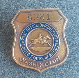 Distintivo anni '50 Servizio postale di Washington
