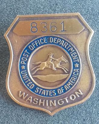 Distintivo anni '50 Servizio postale di Washington