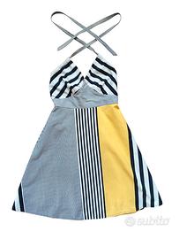 Abito in cotone schiena scoperta. Lavand. S.