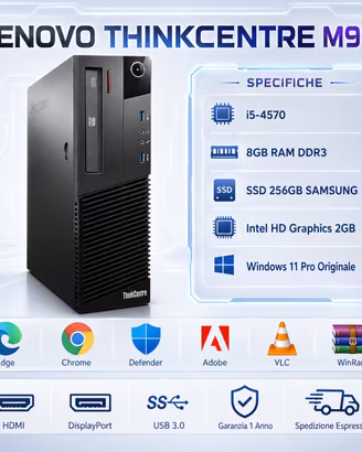 Mini PC i5 4570 8B RAM SSD 256GB HDMI Win 11 Pro
