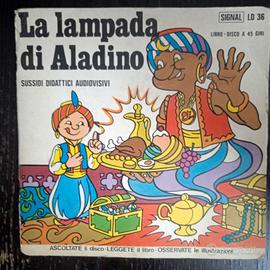 Disco-Libro 45 Giri La Lampada di Aladino 1970