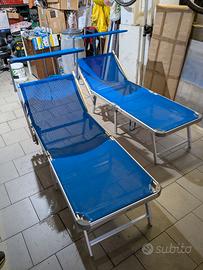 Lettini pieghevoli in alluminio come nuovi