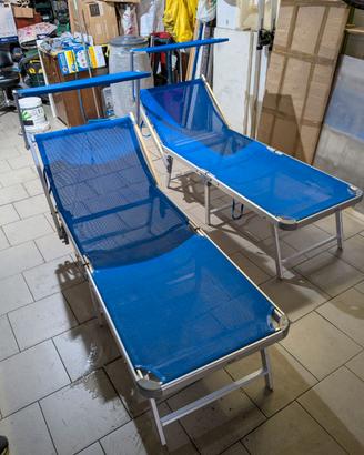 Lettini pieghevoli in alluminio come nuovi