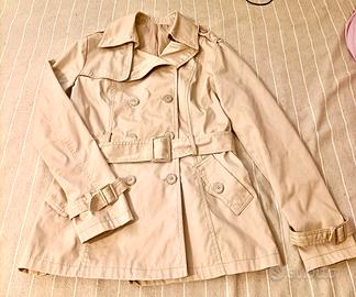 Trench 100%cotone tg S M Nuovo 
