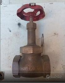 Valvola a saracinesca-ottone 1 pollice e 1/2 NUOVA