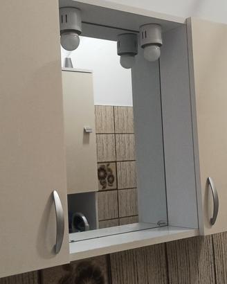 specchiera bagno/ mobiletto bagno