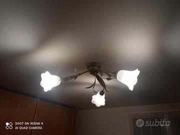 lampadario ferro battuto 